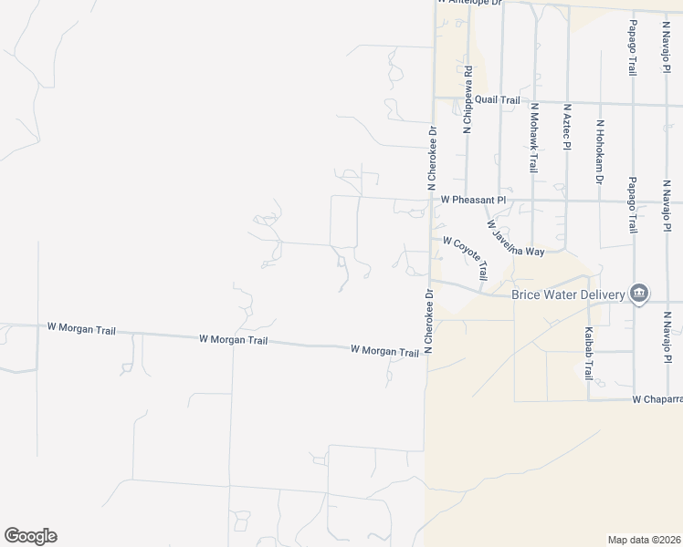 map of restaurants, bars, coffee shops, grocery stores, and more near 4245 Thunder Mountain Road in Chino Valley