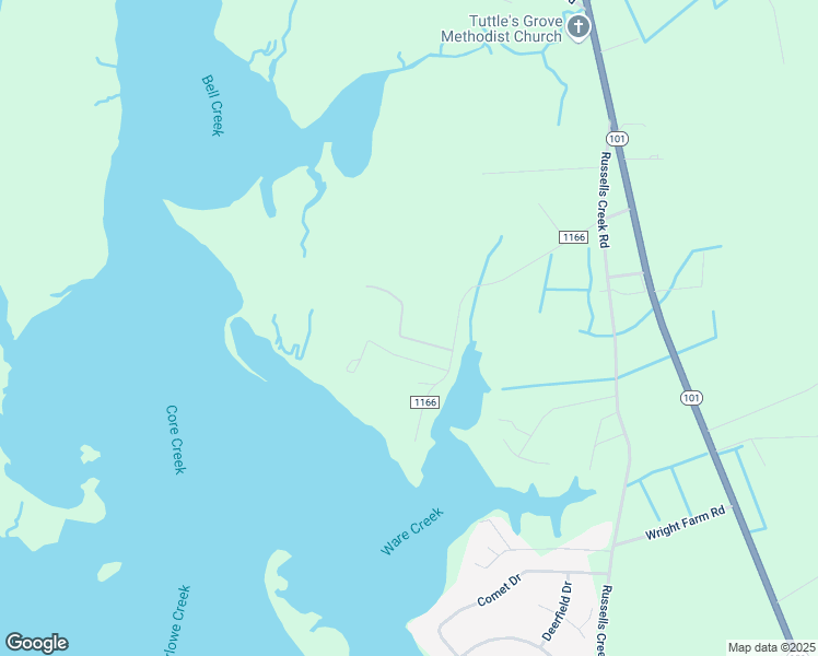 map of restaurants, bars, coffee shops, grocery stores, and more near 142 Jordans Lane in Beaufort