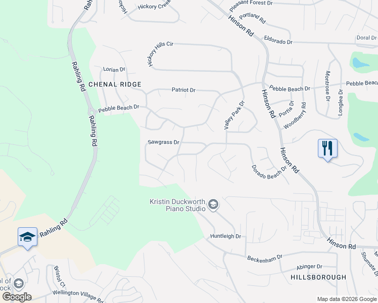 map of restaurants, bars, coffee shops, grocery stores, and more near 1801 Dorado Beach Drive in Little Rock