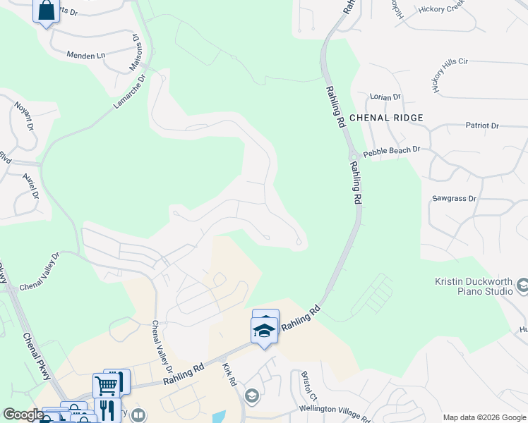 map of restaurants, bars, coffee shops, grocery stores, and more near 50 Chenal Heights Drive in Little Rock