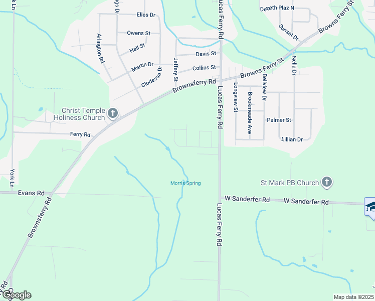 map of restaurants, bars, coffee shops, grocery stores, and more near 15093 Lucas Ferry Road in Athens
