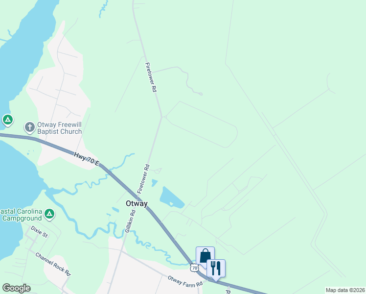 map of restaurants, bars, coffee shops, grocery stores, and more near in Otway