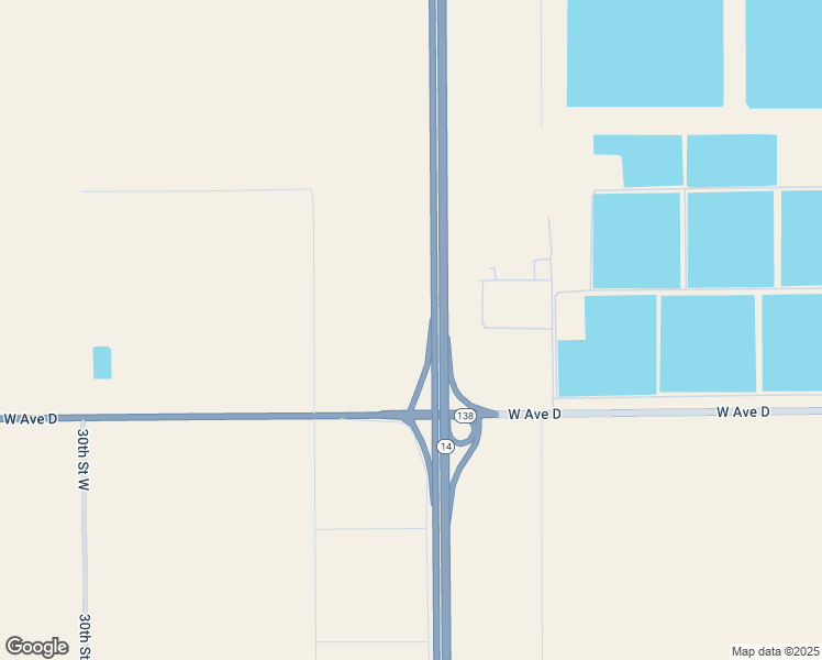 map of restaurants, bars, coffee shops, grocery stores, and more near 23rd Street West in Lancaster
