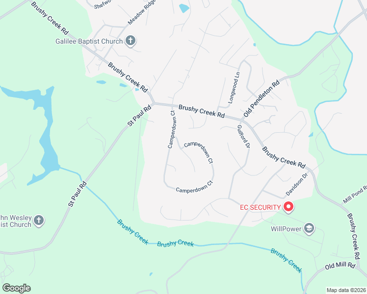 map of restaurants, bars, coffee shops, grocery stores, and more near Camperdown Court in Easley
