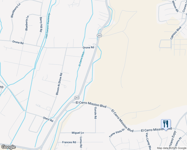 map of restaurants, bars, coffee shops, grocery stores, and more near 233 North El Cerro Loop in Los Lunas