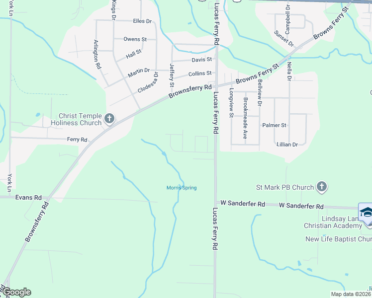 map of restaurants, bars, coffee shops, grocery stores, and more near 17820 Brownsferry Road in Athens