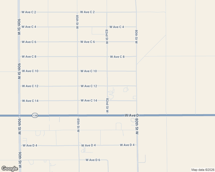 map of restaurants, bars, coffee shops, grocery stores, and more near 14400 West Avenue C12 in Lancaster