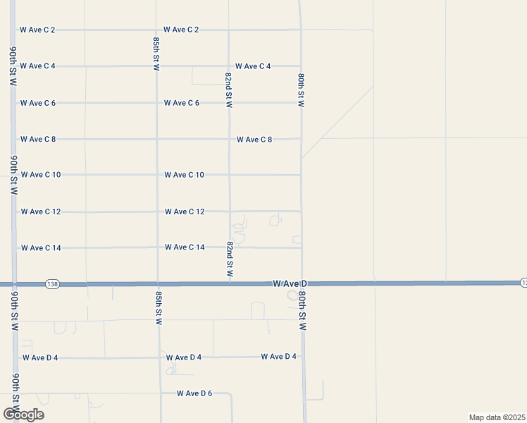 map of restaurants, bars, coffee shops, grocery stores, and more near West Avenue C12 in Los Angeles County