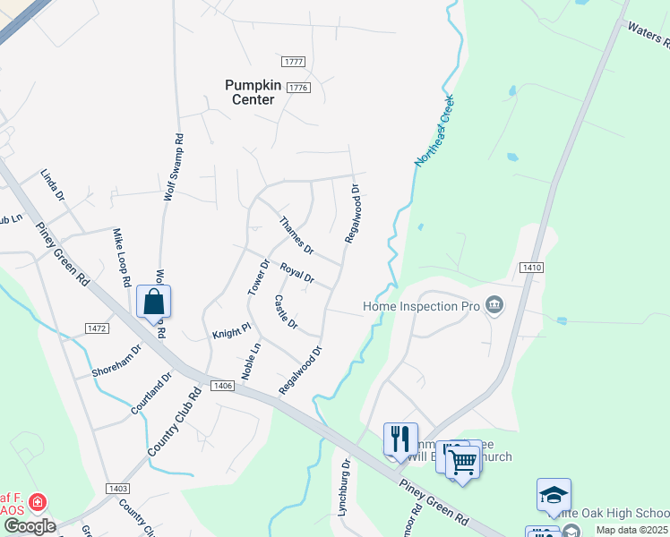 map of restaurants, bars, coffee shops, grocery stores, and more near 101 Thames Drive in Jacksonville