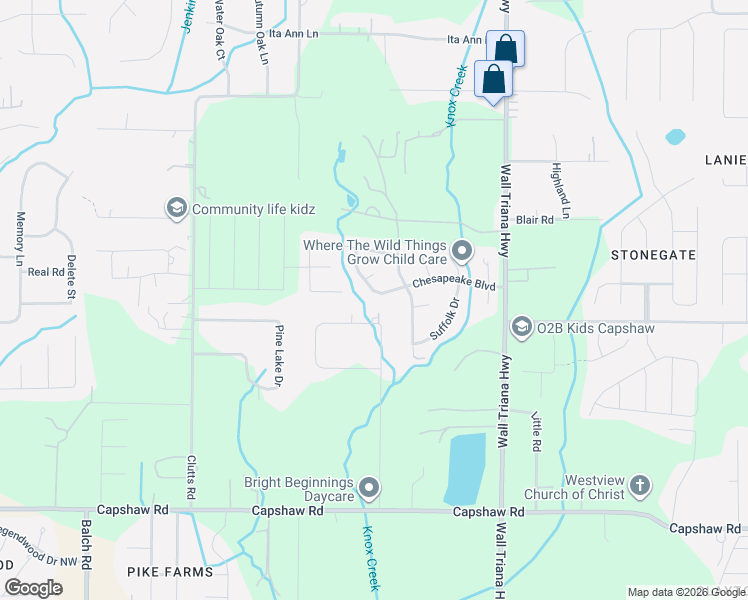 map of restaurants, bars, coffee shops, grocery stores, and more near 216 Chesapeake Boulevard in Madison