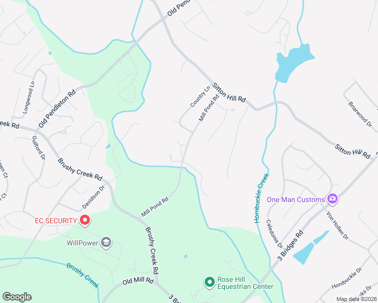 map of restaurants, bars, coffee shops, grocery stores, and more near 203 Mill Pond Road in Easley
