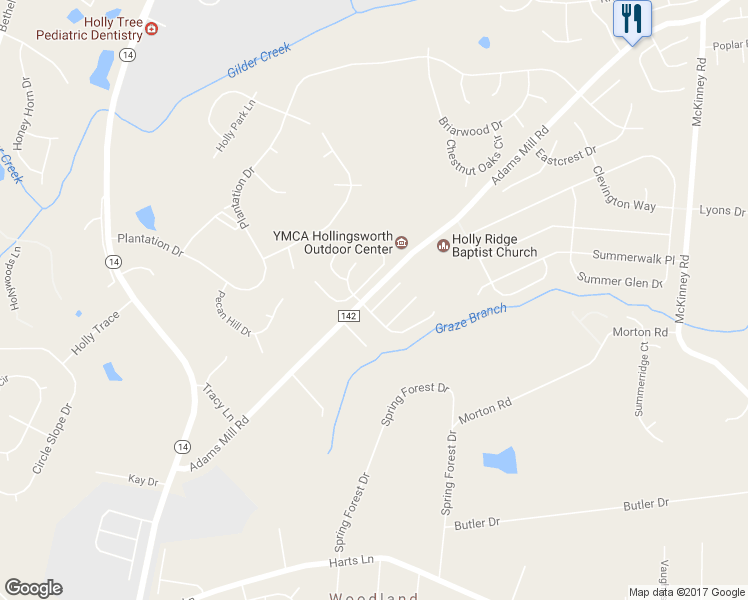 map of restaurants, bars, coffee shops, grocery stores, and more near 3 Bartles Court in Simpsonville