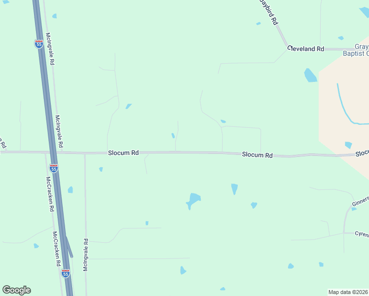 map of restaurants, bars, coffee shops, grocery stores, and more near 1990 Slocum Road in Hernando