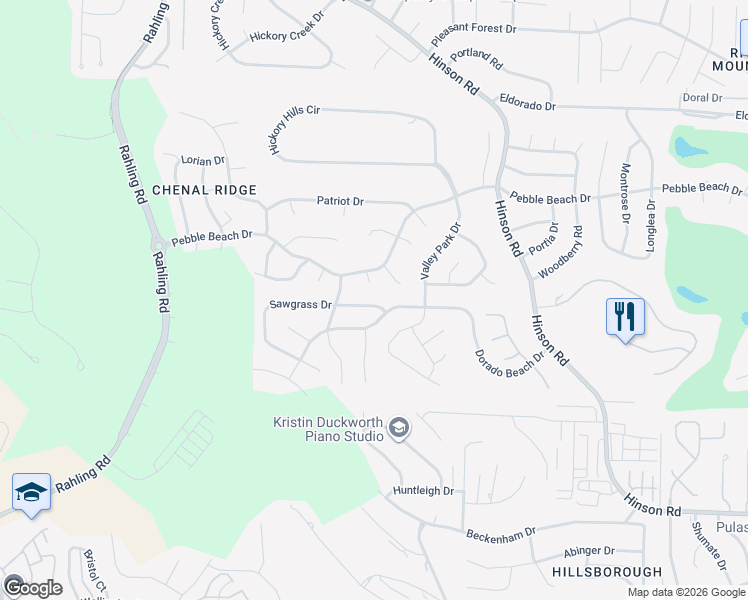 map of restaurants, bars, coffee shops, grocery stores, and more near 1620 Dorado Beach Drive in Little Rock