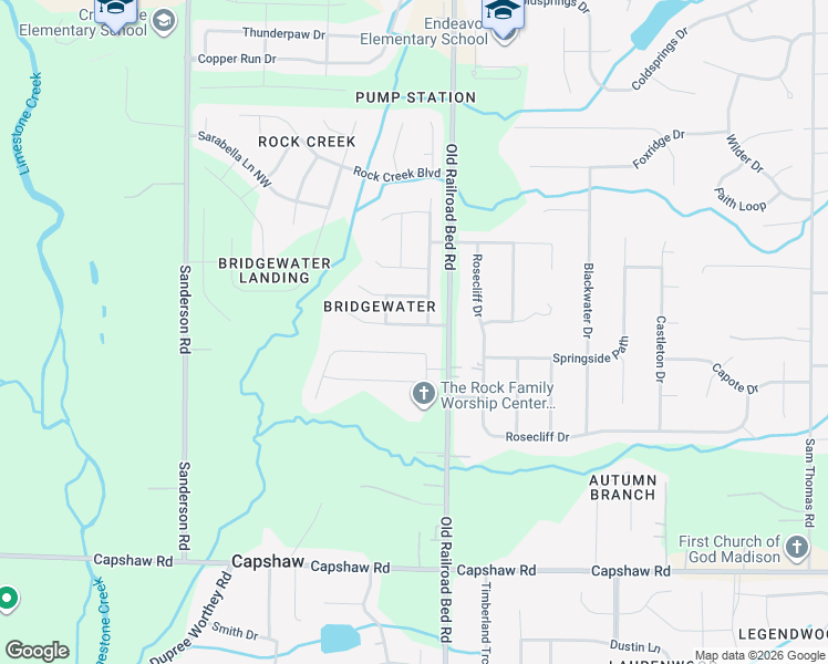 map of restaurants, bars, coffee shops, grocery stores, and more near 299976 Northwest Crockett Run Lane in Harvest