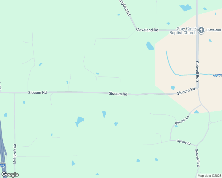 map of restaurants, bars, coffee shops, grocery stores, and more near 2278 Slocum Road in Hernando