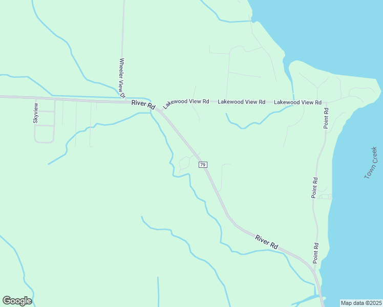 map of restaurants, bars, coffee shops, grocery stores, and more near 9670 River Road in Muscle Shoals