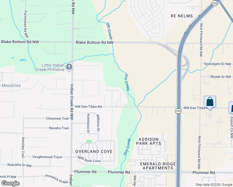 map of restaurants, bars, coffee shops, grocery stores, and more near 731 Dan Tibbs Road in Huntsville