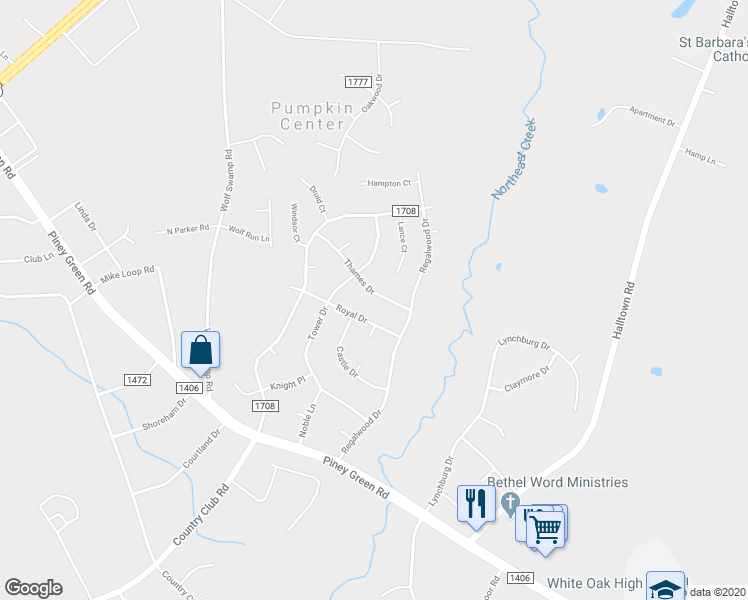 map of restaurants, bars, coffee shops, grocery stores, and more near 111 Thames Drive in Jacksonville