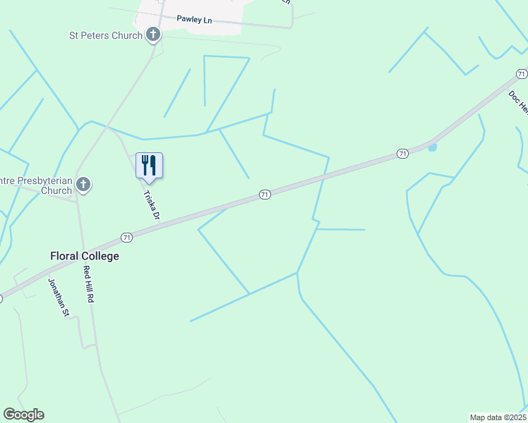 map of restaurants, bars, coffee shops, grocery stores, and more near 3256 North Carolina 71 in Maxton