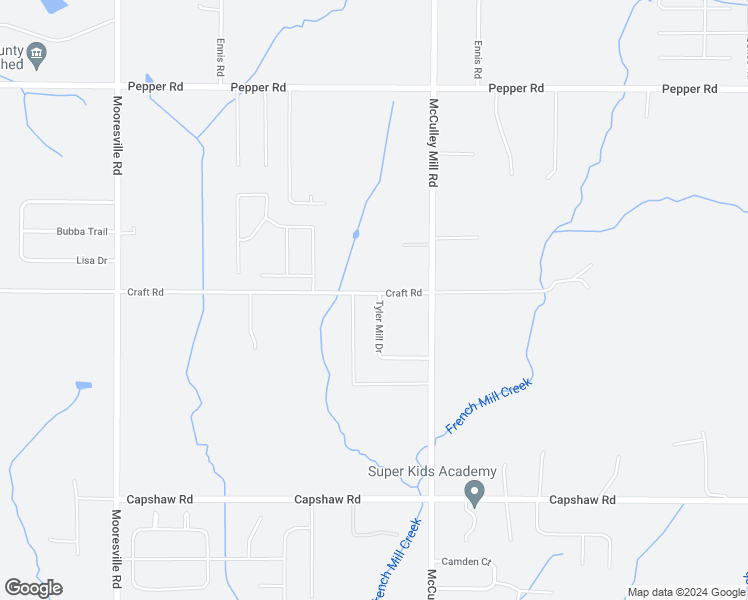 map of restaurants, bars, coffee shops, grocery stores, and more near 16407 Tyler Mill Drive in Athens