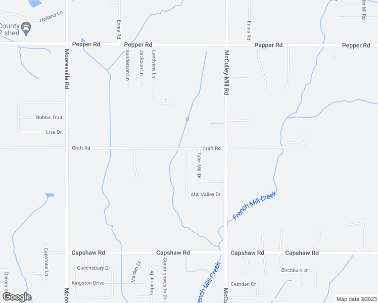 map of restaurants, bars, coffee shops, grocery stores, and more near 15484 Mill Valley Drive in Athens