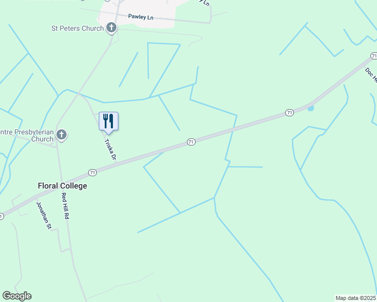 map of restaurants, bars, coffee shops, grocery stores, and more near 3256 North Carolina 71 in Maxton