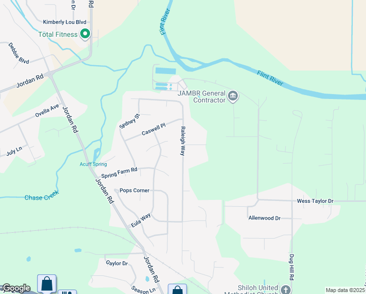 map of restaurants, bars, coffee shops, grocery stores, and more near 106 Summerset Lane in Huntsville