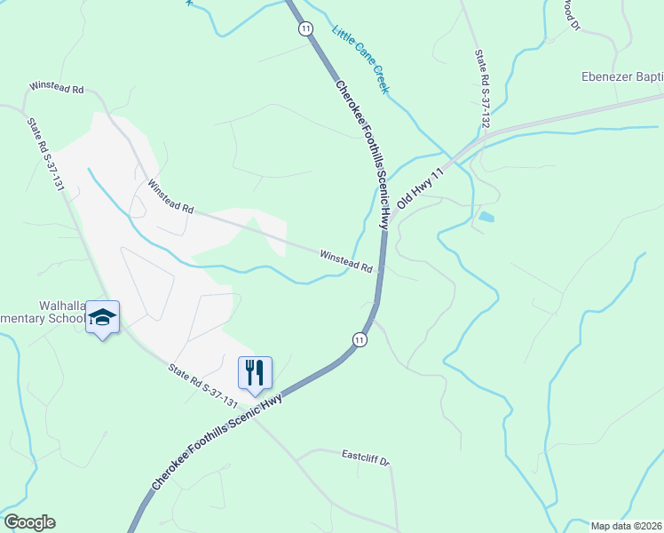 map of restaurants, bars, coffee shops, grocery stores, and more near 199 Chappell Drive in West Union