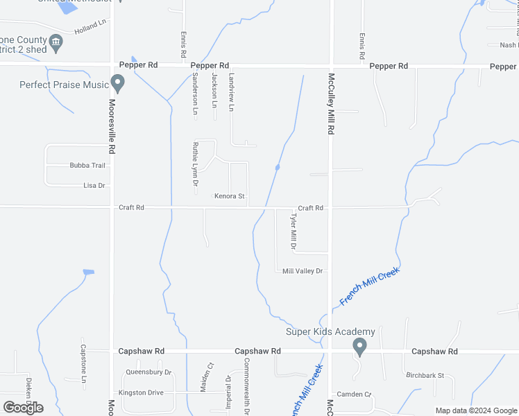 map of restaurants, bars, coffee shops, grocery stores, and more near 15463 Mill Valley Drive in Athens