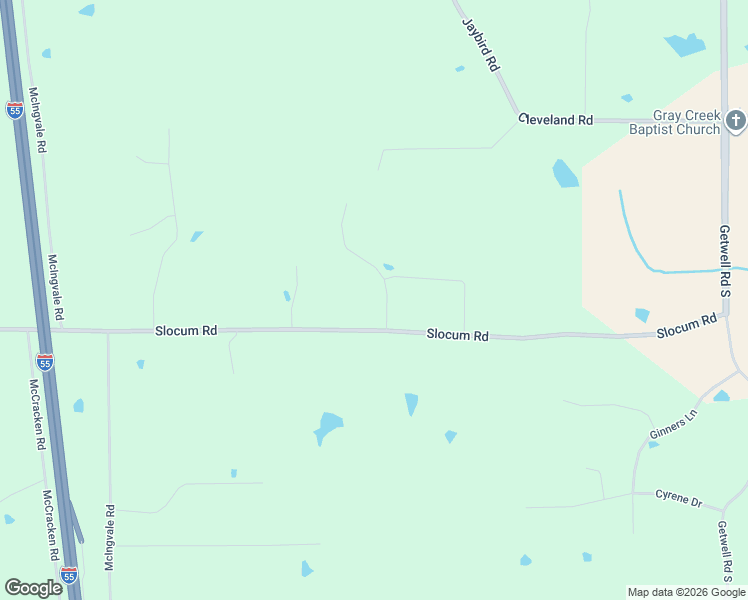 map of restaurants, bars, coffee shops, grocery stores, and more near 2169 Slocum Road in Hernando