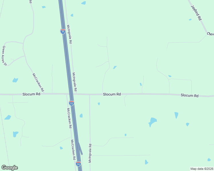 map of restaurants, bars, coffee shops, grocery stores, and more near 1500-1688 Slocum Road in Hernando