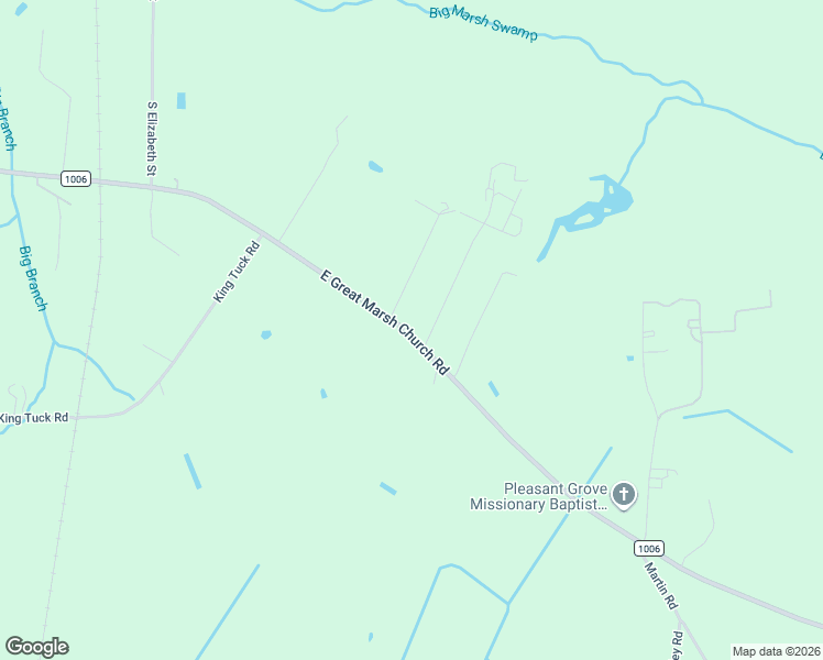 map of restaurants, bars, coffee shops, grocery stores, and more near 2333 East Great Marsh Church Road in Saint Pauls