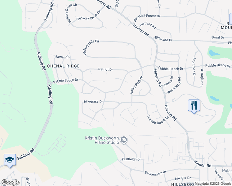 map of restaurants, bars, coffee shops, grocery stores, and more near 1620 Dorado Beach Drive in Little Rock