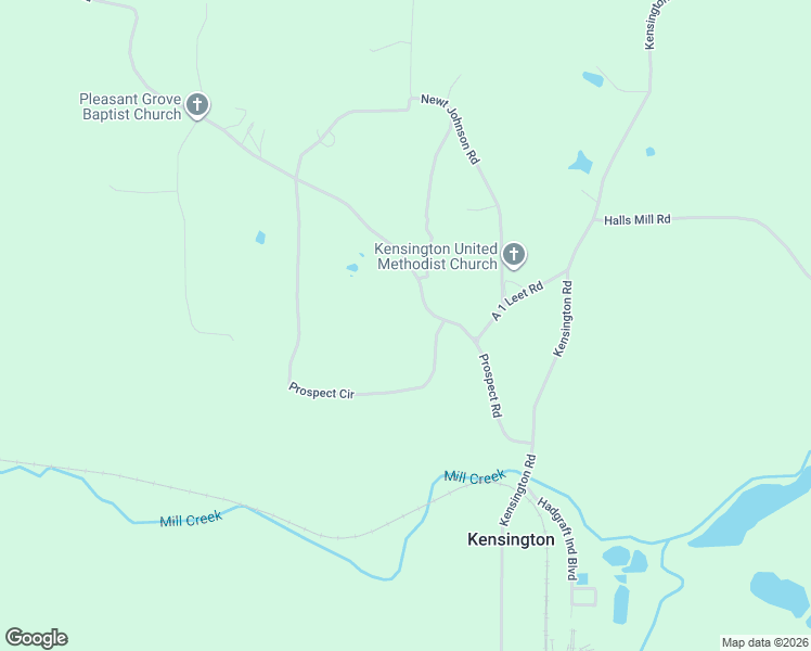 map of restaurants, bars, coffee shops, grocery stores, and more near 184 Prospect Circle in Chickamauga