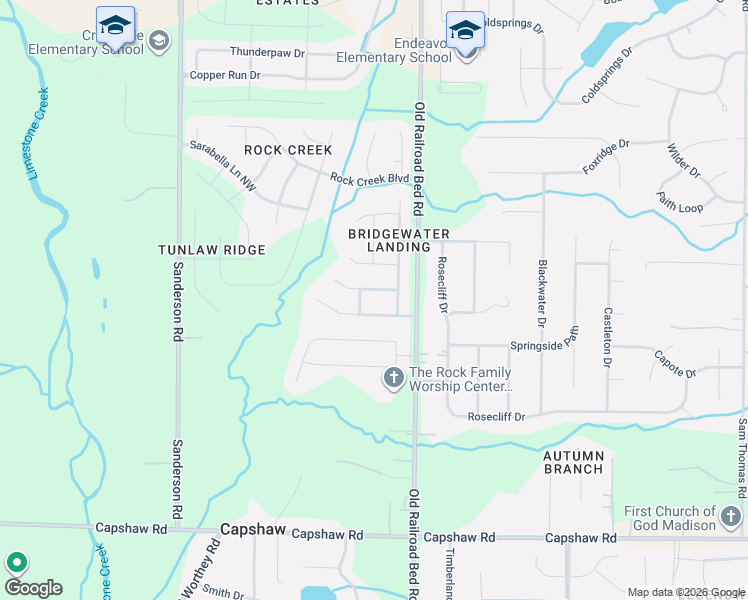 map of restaurants, bars, coffee shops, grocery stores, and more near 299976 Northwest Crockett Run Lane in Harvest
