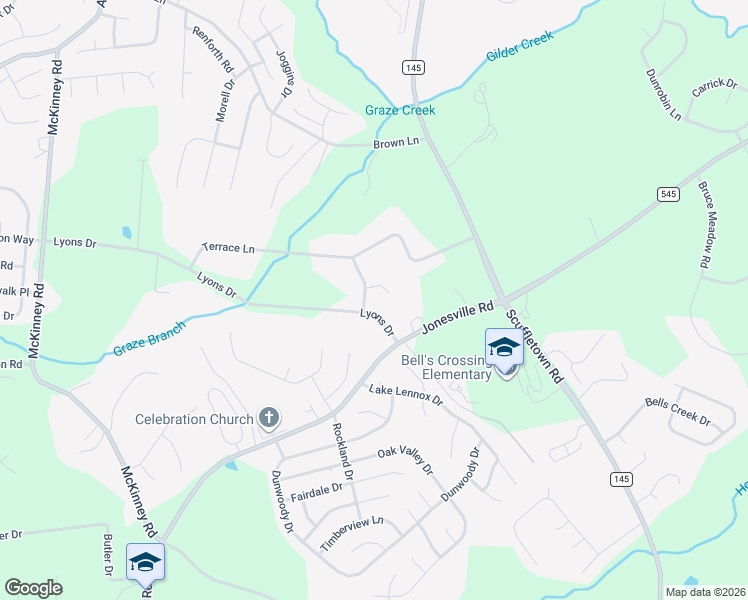 map of restaurants, bars, coffee shops, grocery stores, and more near 106 Lyons Court in Simpsonville