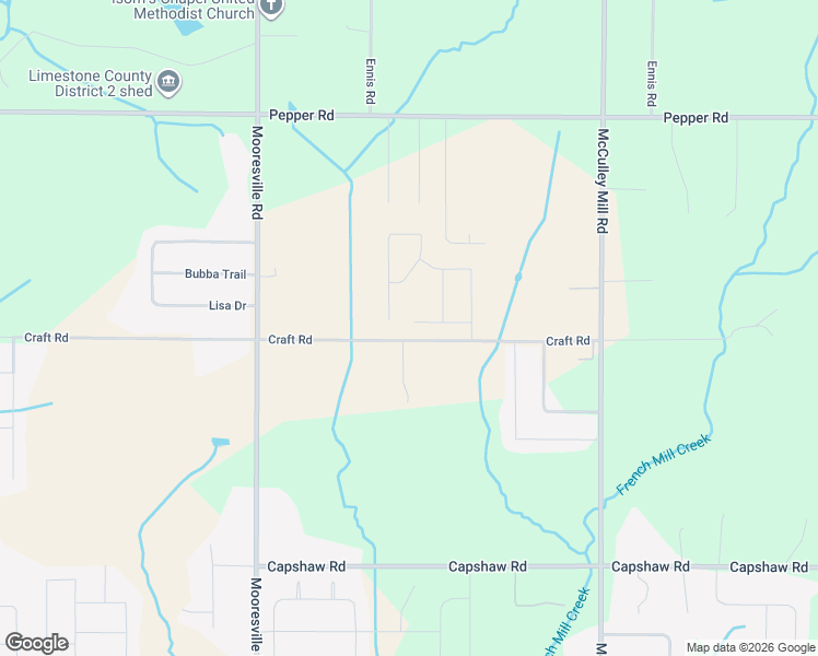 map of restaurants, bars, coffee shops, grocery stores, and more near 25272 Craft Road in Athens