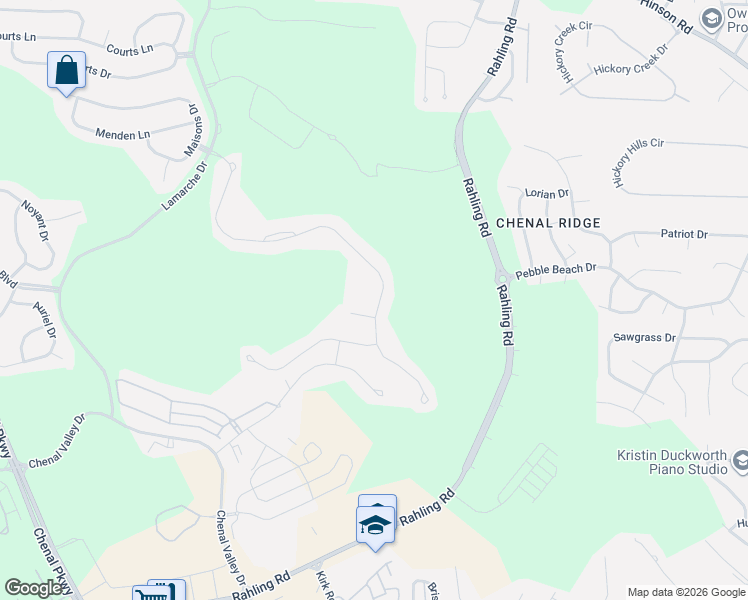 map of restaurants, bars, coffee shops, grocery stores, and more near 79 Falstone Drive in Little Rock