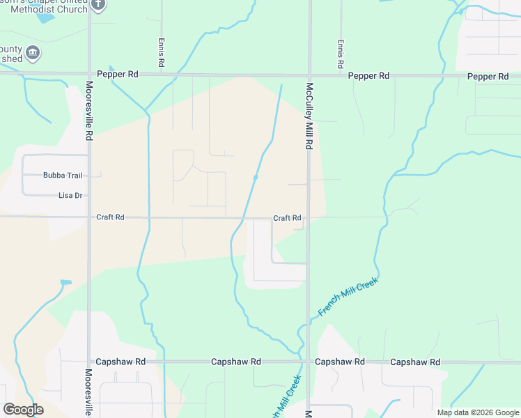 map of restaurants, bars, coffee shops, grocery stores, and more near 25581 Craft Road in Athens