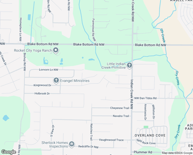 map of restaurants, bars, coffee shops, grocery stores, and more near 111 Kretzer Court in Huntsville