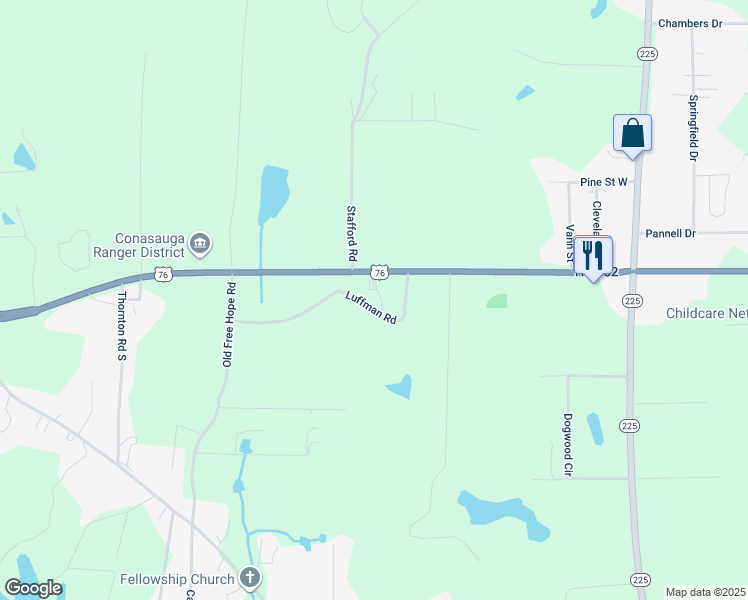 map of restaurants, bars, coffee shops, grocery stores, and more near 197 Luffman Rd in Chatsworth