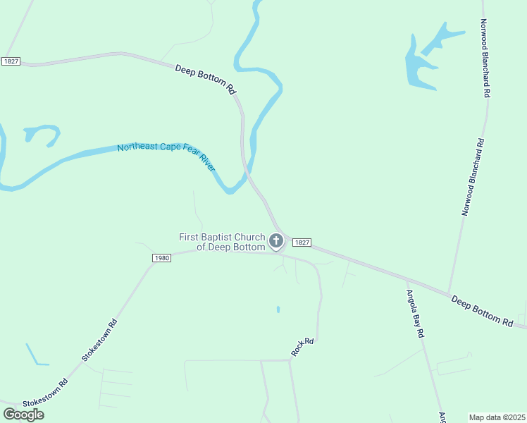 map of restaurants, bars, coffee shops, grocery stores, and more near 600 Deep Bottom Road in Wallace