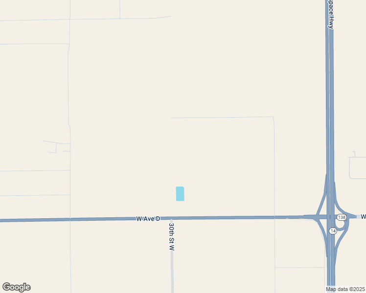 map of restaurants, bars, coffee shops, grocery stores, and more near 3000 West Avenue C in Lancaster