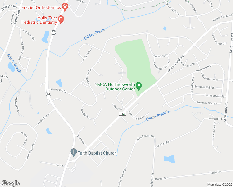 map of restaurants, bars, coffee shops, grocery stores, and more near 15 Coach Lane in Simpsonville