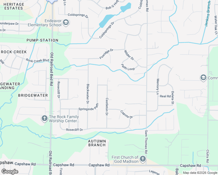map of restaurants, bars, coffee shops, grocery stores, and more near 105 Gadwall Court in Harvest