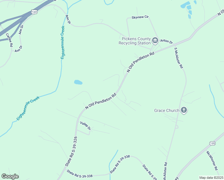 map of restaurants, bars, coffee shops, grocery stores, and more near 867 North Old Pendleton Road in Liberty