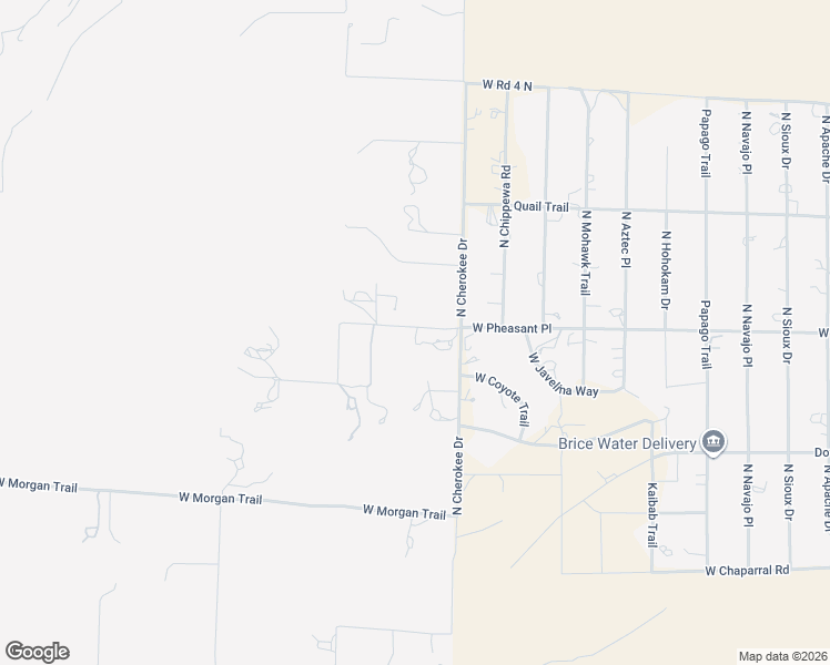 map of restaurants, bars, coffee shops, grocery stores, and more near 4015 West Cool Valley Road in Chino Valley
