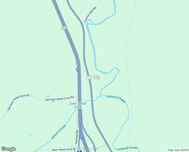 map of restaurants, bars, coffee shops, grocery stores, and more near 73 Meeks Road in Rising Fawn