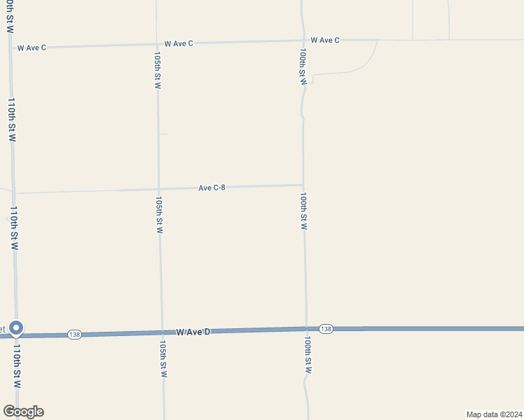 map of restaurants, bars, coffee shops, grocery stores, and more near West Avenue C 10 in Los Angeles County